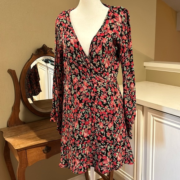 Rock & Roll Cowgirl Dresses & Skirts - Rock & Roll Cowgirl Dress Black/Pink Floral Size Medium